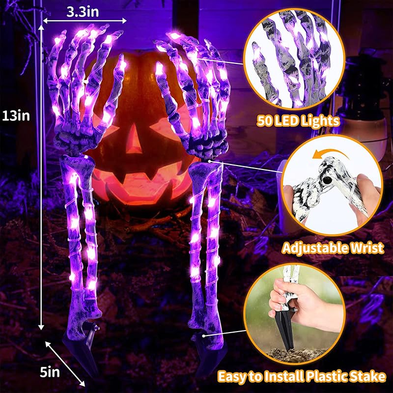 Amazon.co.jp: 3点セットハロウィン 飾り LED 骸骨 ハロウィン 骸骨